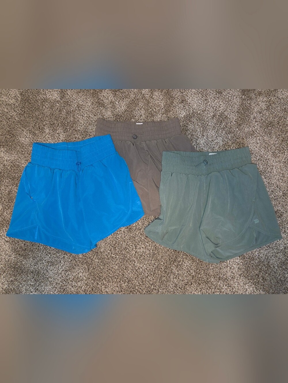 3 Womens Activewear Shorts - Like new